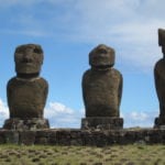 Close up Easter Island Statues