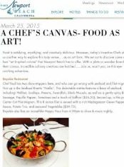 A Chef's Canvas-Food as Art!