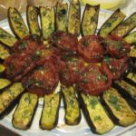 Roasted Tomatoes and Zucchini