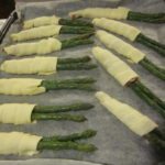 Asparagas Wrapped in Pastry Dough